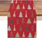Christmas Table Runner 13x72 Inch, Red Pine Trees Table Decors for Seasonal Winter Xmas Holiday Home Kitchen Dining Party Indoor Outdoor